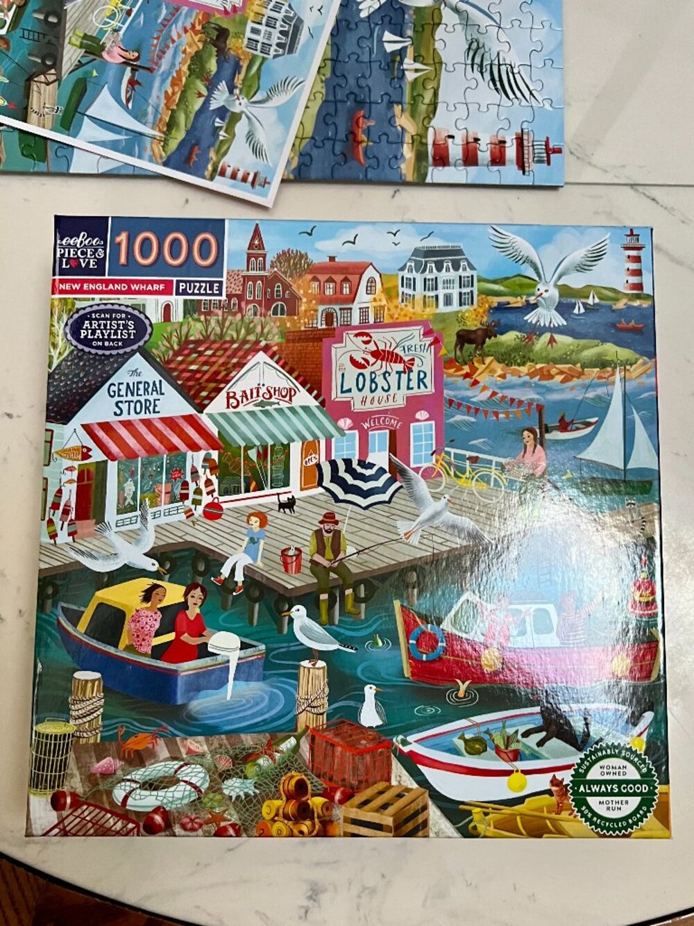 "New England Wharf" Puzzle 1,000 Piece
